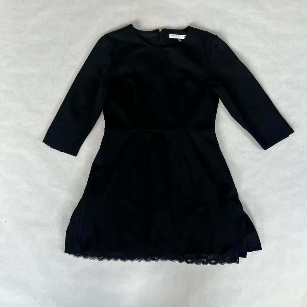 Trina Turk Black Fit & Flare Dress Women’s Size 12